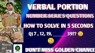 How To Solve Number Series For Pak Armed Forces #pmapreparation