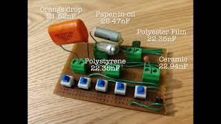 Guitar Tone Capacitors Test (Orange Drop Vs Paper in oil Vs Polystyrene Vs Polyester Vs Ceramic)