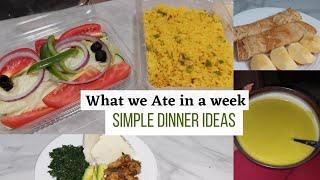 What we ATE in a Week. Simple Dinner Ideas/Njaaanuary Edition.