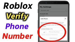 How to Verify Roblox Phone Number | Verify Your Roblox Phone Number