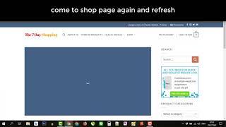 how to fix it woocommerce shop page not showing products