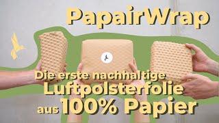 PapairWrap – the first sustainable bubble wrap made from paper