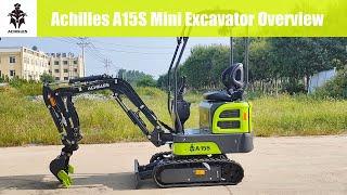 Achilles A15S  Mini Excavator / Digger Overview / Review / Introduction Video