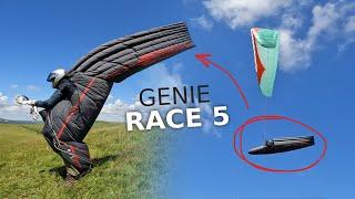 BEST Paragliding Competition Harness? - GIN GENIE RACE 5 with Phil Clark