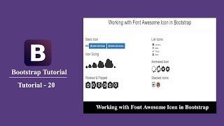 Bootstrap tutorial 20 - How to use font awesome icons in bootstrap