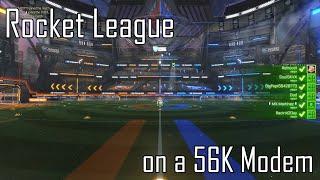 Rocket League on 56K Dial Up