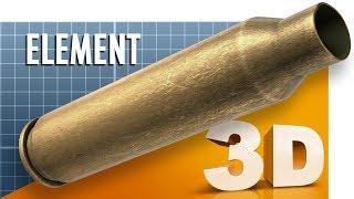 3D Rifle Shell for Element in Adobe After Effects