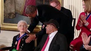 "Hidden Figures" Katherine Johnson Awarded Presidential Medal Of Freedom In 2015