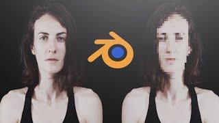 how to pixelate faces in blender beginners tutorial.