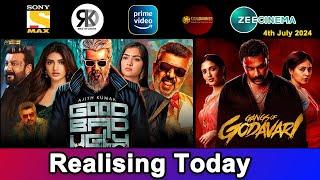 3 New South Hindi Dubbed Movies Releasing Today | Good Bad Ugly, Gangs of Godavari | 4th July 2024