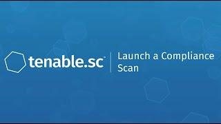 Launch a Compliance Scan in Tenable.sc