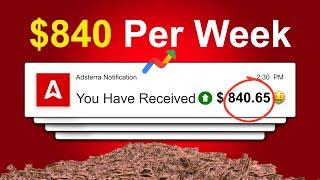 Earn 840$ Per Week From Adsterra | Adsterra Earning New Method 2024