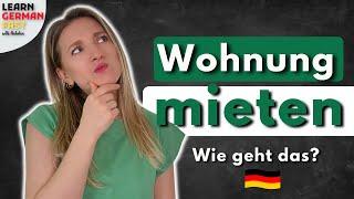 WOHNUNG mieten in Deutschland  WIE GEHT DAS? || LEARN GERMAN FAST