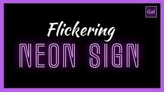Flickering Neon Light Effect in Adobe Premiere Pro CC