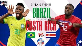 BRAZIL - COSTA RICA: VŨ ĐIỆU SAMBA LÊN SÀN, VINICIUS BẮT ĐẦU HÀNH TRÌNH CHINH PHỤC QBV 2024