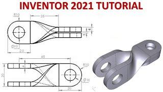 Inventor 2021 Tutorial #209 | 3D Model Loft Advanced