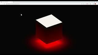 CSS 3D Glowing Cube Animation Effects - Ambient Light Effects