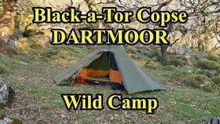 Wild Camp in The Pixie Wood Dartmoor Black-a-tor Copse