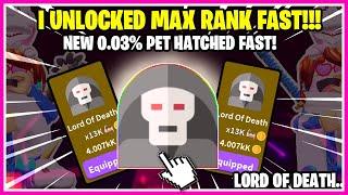 SABER SIMULATOR - MAX RANK  MAX WEAPON / BEST PET FROM NEW EGG! SUPER FAST AND EASILY! LORD OF DEATH