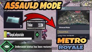 ASSAULT MODE - 9,9 MİLLION VALUE -  I PLAYED SECRET MODE - PUBG METRO ROYALE