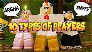 10 TYPES OF PLAYERS IN DUNGEON QUEST ROBLOX