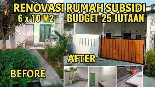 INSPIRASI RENOVASI RUMAH SUBSIDI UKURAN 6 X 10 M, DENGAN BUDGET 25 JUTAAN