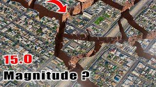 How 15 Magnitude Earthquake Looks like?