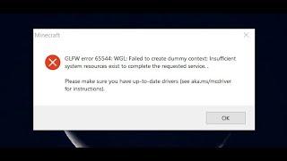 How To Fix GLFW Error 65544 - Minecraft (2020)