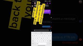 Step by step how to fix messenger that can't send messages #stepbystep #howtofixmessenger