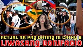 ACTUAL NA PAG DATING NI CATHY BINAG SA LIWASANG BONIFACIO! MAY BAGONG ISINIWALÃT?