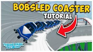 How To Build BOBSLED COASTER in Theme Park Tycoon 2!