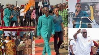 JJ Rawlings Daughter breaks down as she joins Mahama to commemorate 31st Dec revolution by Rawlings