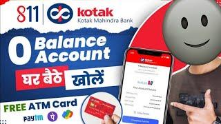 Kotak Mahindra Bank Account Open Zero Balance| Kotak811 Savings Account Opening Online