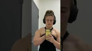 Young MUSCLE GIRL With Beast Shoulder  Fbb flexing Shoulder | Female Bodybuilder #shorts #fbb #gym