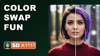 Stable Diffusion Magic: Effortlessly Swap Backgrounds and Hair Colors in Your Portraits