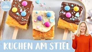 Kuchen am Stiel  | Cakesicles | Einfach Backen