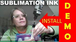 How to Install Sublimation Ink:  With and Without Syringe.  3 Methods of Filling Your Epson Eco Tank