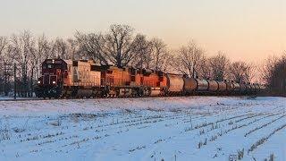 SOO Line Leads TWO BNSF - CP 604 [HD]