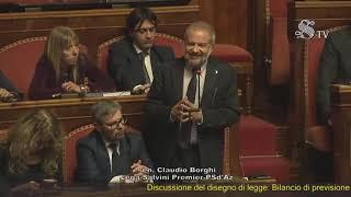 Claudio Borghi Aquilini Intervento su legge di bilancio 27 12 2024