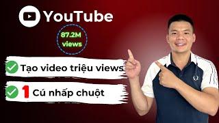 Công cụ AI này đã giúp tôi chỉnh sửa, tạo video Youtube triệu VIEWS chỉ bằng MỘT CÚ NHẤP CHUỘT