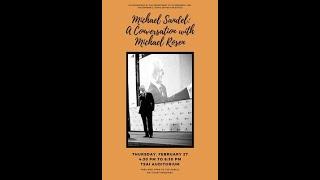 Michael Sandel: A Conversation with Michael Rosen