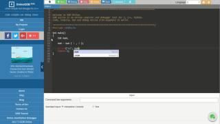 Run and Debug C program with OnlineGDB.com