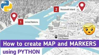 Create Maps with Folium and Python | Plotting google map using folium package in python | Folium