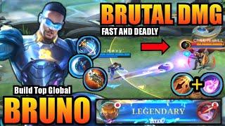 BRUNO BEST BUILD 2024 | TOP GLOBAL BRUNO BUILD | BRUNO GAMEPLAY | MOBILE LEGENDS