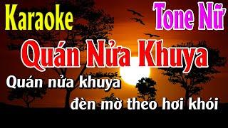 Quán Nửa Khuya Karaoke Tone Nữ Karaoke Lâm Organ - Beat Mới