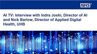 AI TV interview with Indra Joshi and Nick Barlow