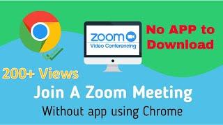 [Hindi] Join a Zoom meeting/class using Chrome | Without any App | Shubham Gupta