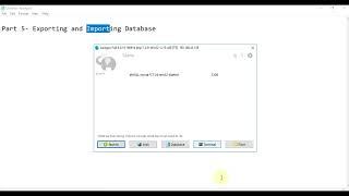 Part 5   Exporting and Importing MySql in HeidiSql
