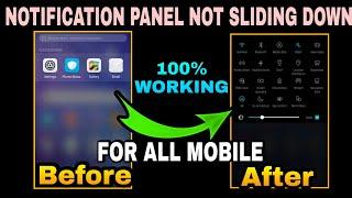 Notification panel not sliding down in mobile - Not Scrolling down in honor - Huawei - Samsung