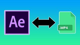 Export .MP4 Video Files in Adobe After Effects